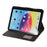 For iPad (2025) / 10.9 (2022) Case Leather Flip Wallet Tablet Cover with Pens Slot - Black - 3