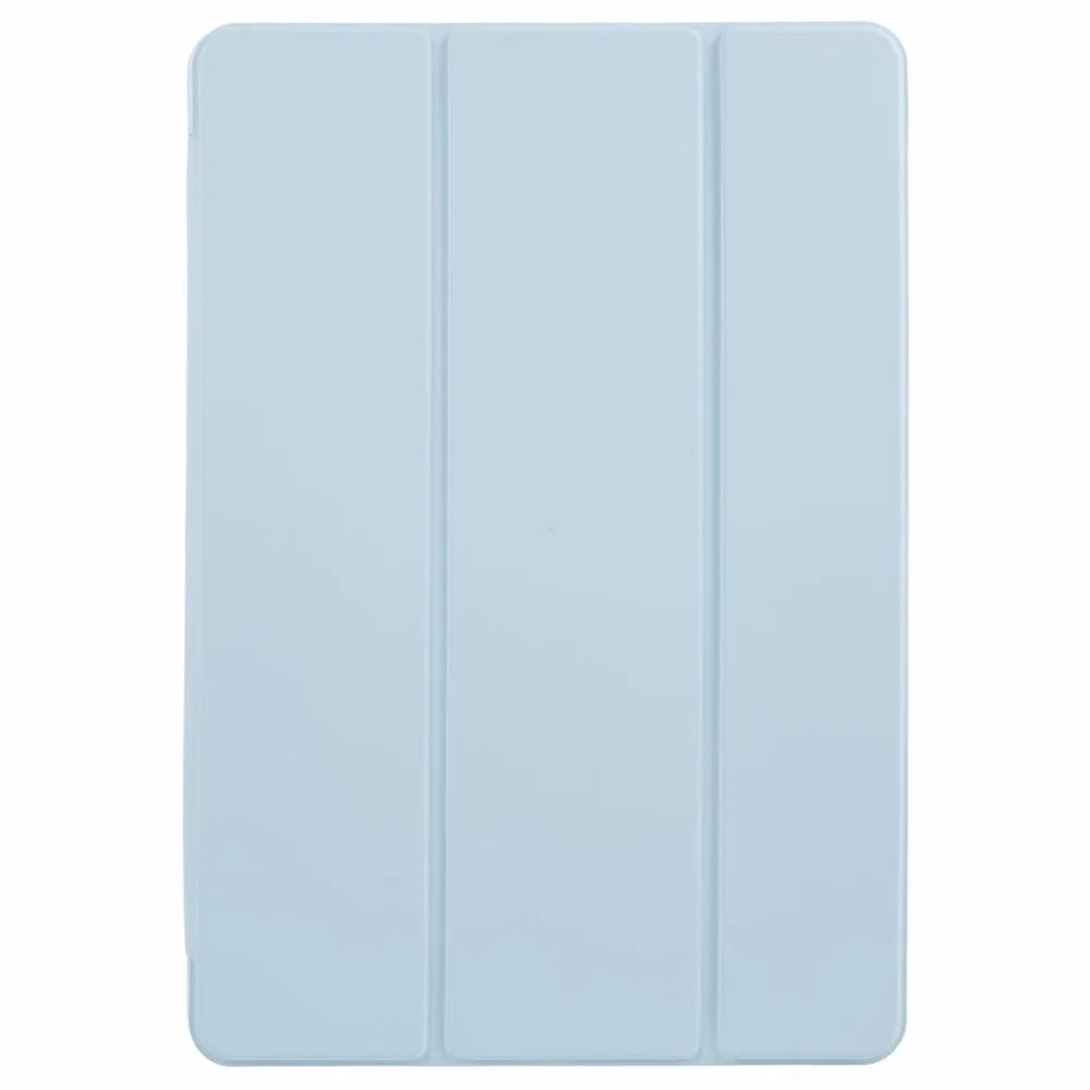 For vivo Pad3 Pro PU Leather Case Soft Silicone Tablet Cover Tri-fold Stand Protective Shell - Baby Blue - 2