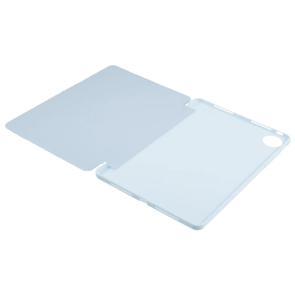 For vivo Pad3 Pro PU Leather Case Soft Silicone Tablet Cover Tri-fold Stand Protective Shell - Baby Blue - 6