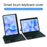 For Huawei MatePad Pro 12.6 (2024) Leather Case + Bluetooth-compatible Keyboard with Backlight Trackpad - 7