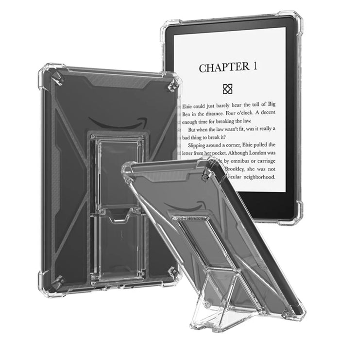 For Amazon Kindle Paperwhite 5 (2021) Shockproof TPU Case with PC Kickstand to Free Hands - 1