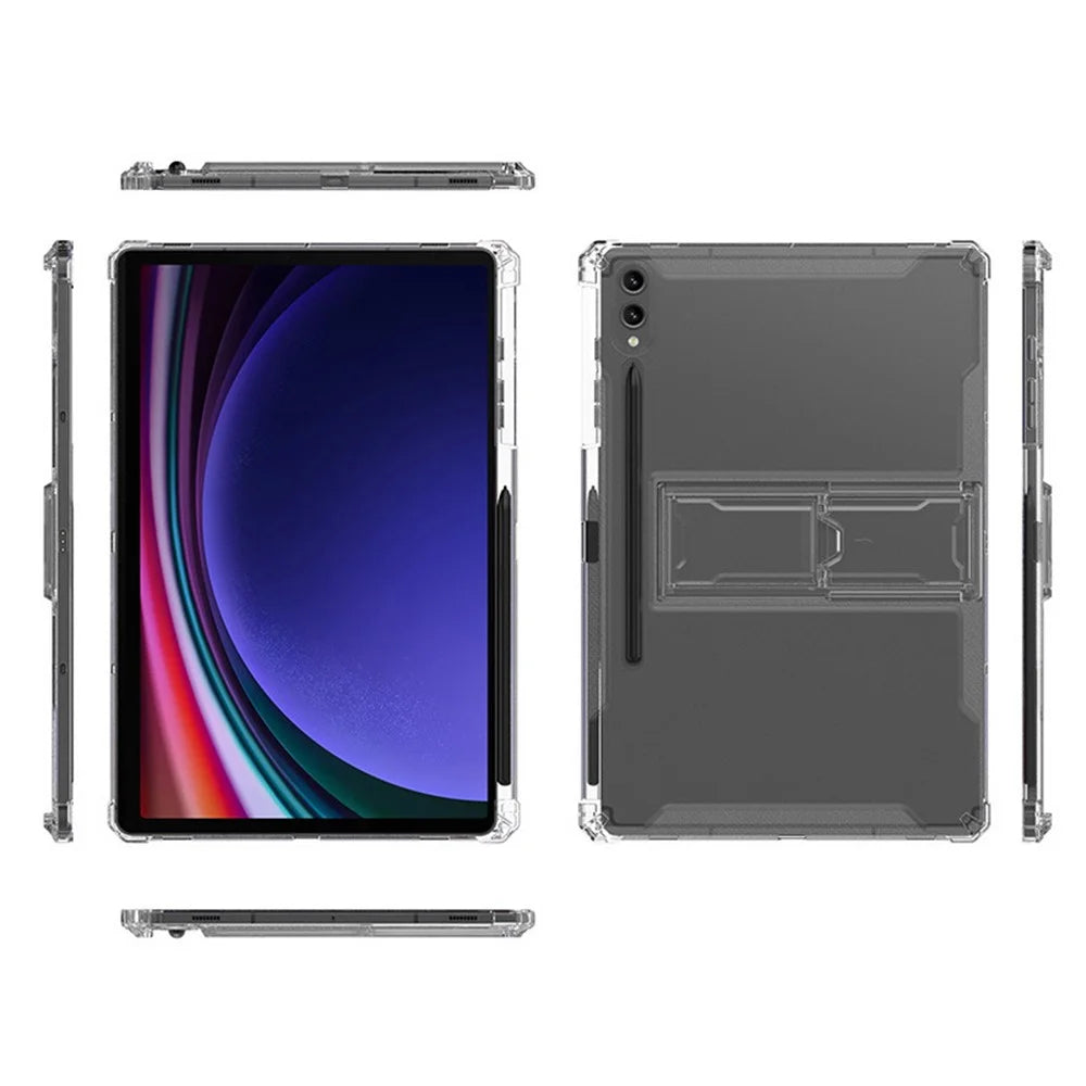 For Samsung Galaxy Tab S9 Ultra Airbag Corner Tablet Case TPU Cover with PC Kickstand - 5