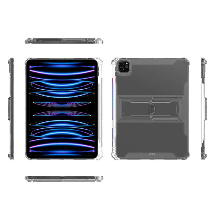 For iPad Pro 12.9 (2022) / (2021) / (2020) / (2018) Case Drop-proof PC Kickstand TPU Tablet Cover - 5