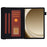 For Samsung Galaxy Tab A9+ X210 Case Card Slots PU Leather Flip Stand Tablet Cover - Brown - 2