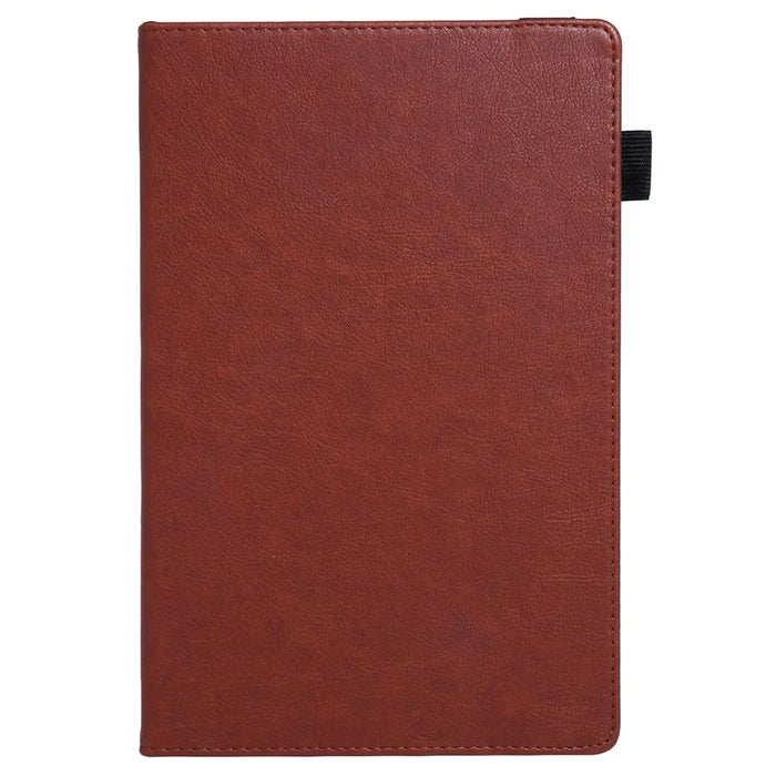 For Samsung Galaxy Tab A9+ X210 Case Card Slots PU Leather Flip Stand Tablet Cover - Brown - 5
