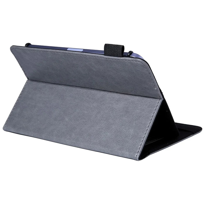 For 8-Inch Tablet Case Anti-Scratch Tablet Leather Flip Cover with Card Slots - Grey - 4