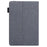 For 8-Inch Tablet Case Anti-Scratch Tablet Leather Flip Cover with Card Slots - Grey - 6