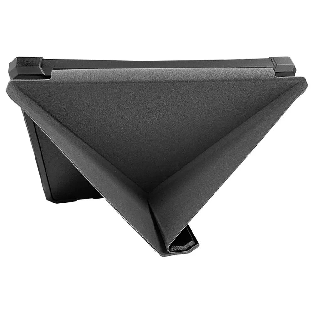 For Kobo Libra 2 N418 Case Soft TPU+PU Leather Tablet Cover with Origami Stand - Black - 5