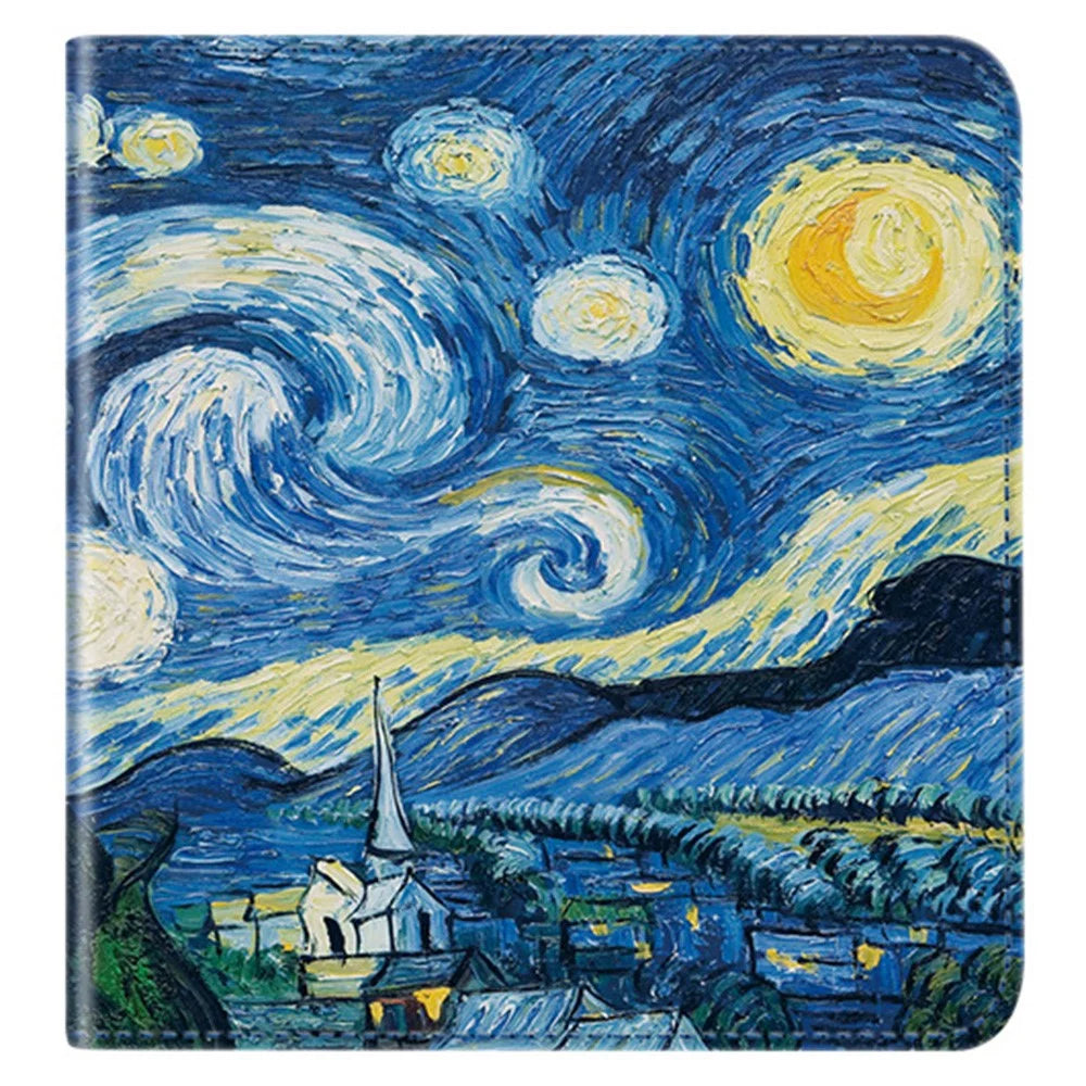 For Kobo Libra 2 N418 Kickstand Case Pattern Printing PU Leather E-Reader Cover - Starry Sky - 4