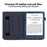 For PocketBook Verse PB629 / Verse Pro PB634 / Verse? Lite PB619 E-Reader Case Kickstand PU Leather Tablet Cover with Auto Wake / Sleep - Blue - 2