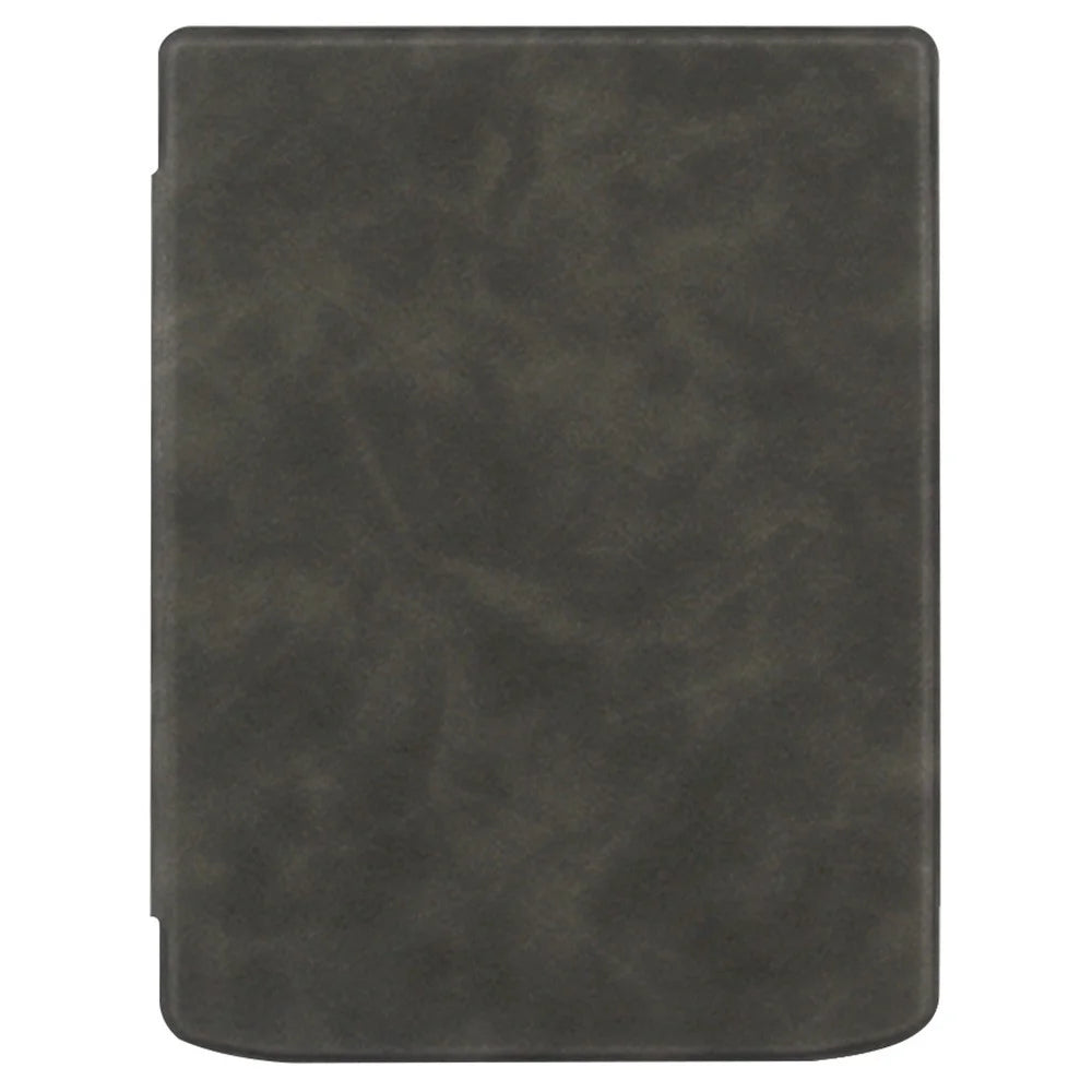For PocketBook InkPad Color 2 / 3 PB743 Case Skin-Touch PU Leather E-Reader Cover with Auto Wake / Sleep - Black - 6