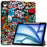 For iPad Air 13 (2026) / (2025) / (2024) Case Pattern Printing Tri-Fold Stand Leather Cover with Pen Slot - Graffiti - 1