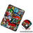 For iPad Air 13 (2026) / (2025) / (2024) Case Pattern Printing Tri-Fold Stand Leather Cover with Pen Slot - Graffiti - 6