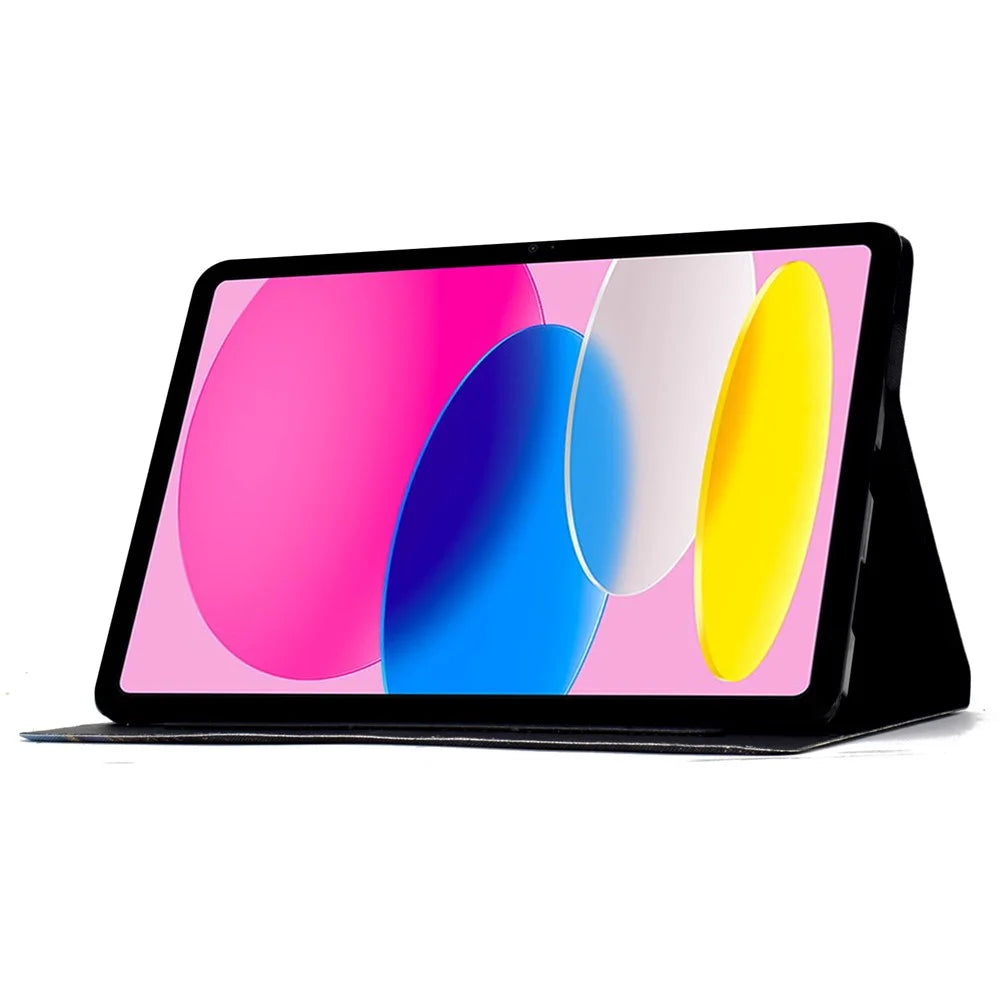 For iPad mini (2024) / mini (2021) Case PU Leather Card Slots Tablet Cover with Auto Wake / Sleep - Rose Cat - 3