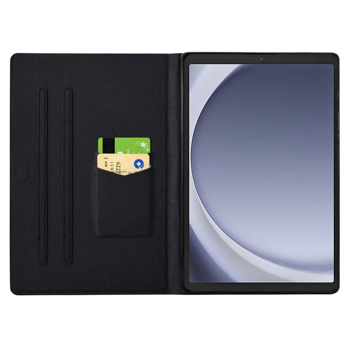For Samsung Galaxy Tab A9+ Case PU Leather Pattern Tablet Cover with Auto Wake / Sleep - Petal - 2