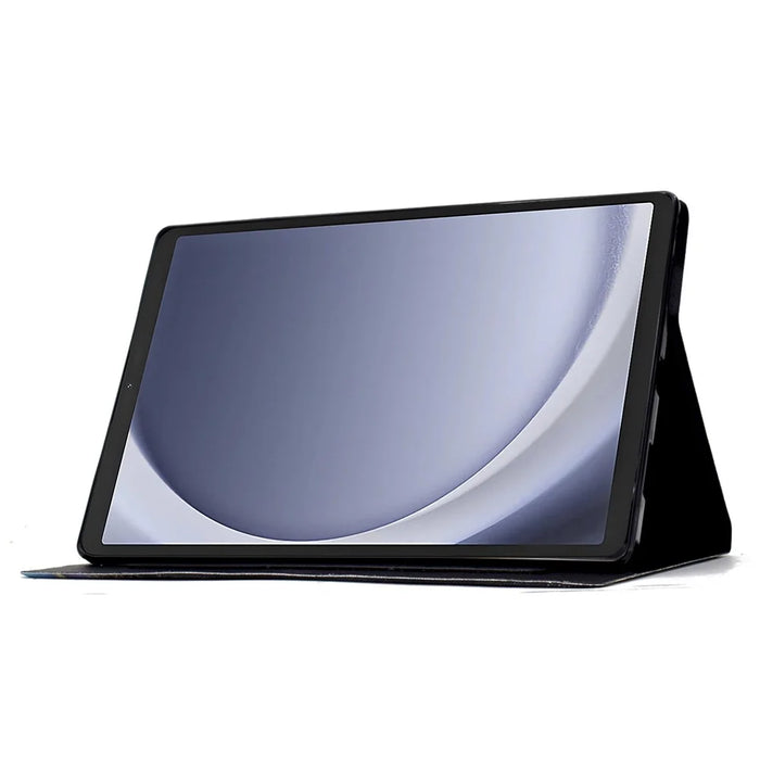 For Samsung Galaxy Tab A9+ Case PU Leather Pattern Tablet Cover with Auto Wake / Sleep - Petal - 3