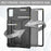 For Lenovo Tab M11 / Xiaoxin Pad 11 2024 Case Case T-Shaped Kickstand PC+Silicone Tablet Cover - Black - 2