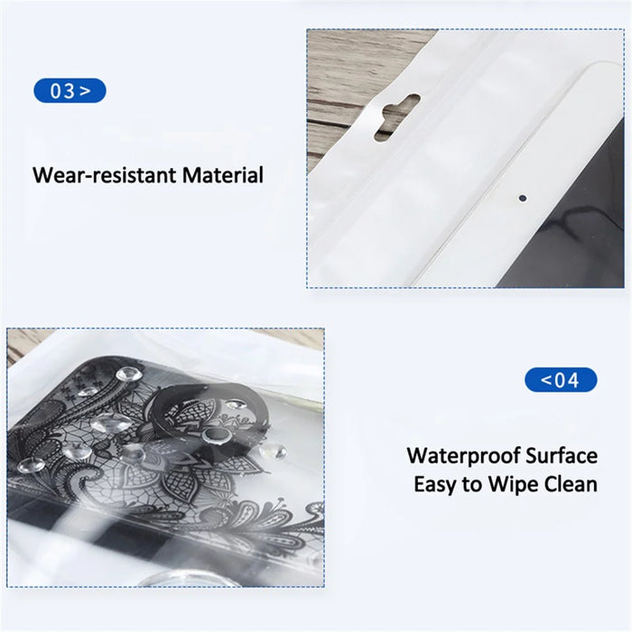 MX-030 100Pcs 32x45cm 12C Resealable Storage Bag Pearl Film Transparent Sealing Pouches (BPA-free, No FDA Certification) - 4