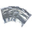MX-009 100Pcs 22x32cm+5cm Reusable Zipper Lock Bag 16C Aluminium Foil Stand Up Pouches - 3