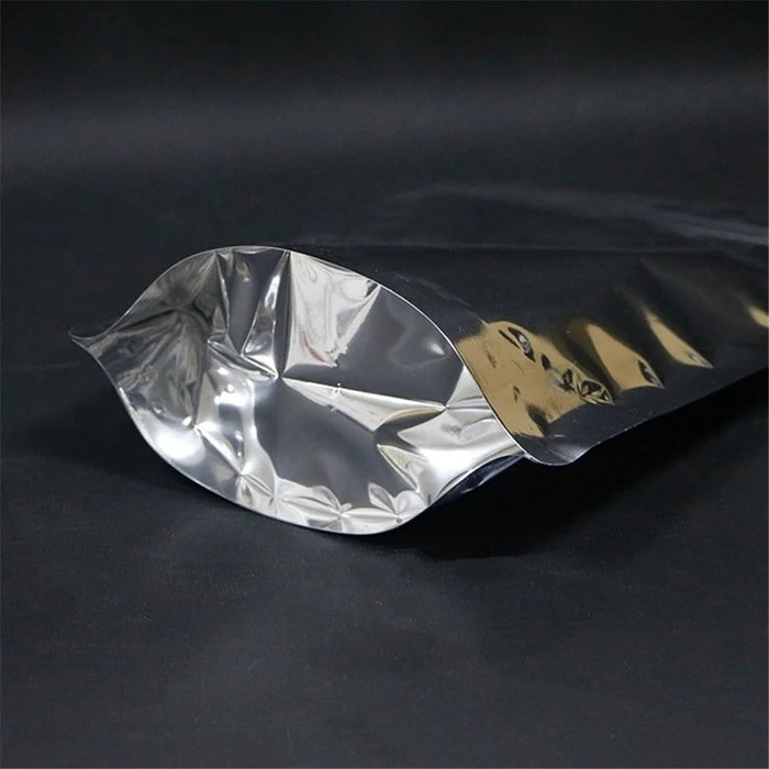 MX-009 100Pcs 22x32cm+5cm Reusable Zipper Lock Bag 16C Aluminium Foil Stand Up Pouches - 7
