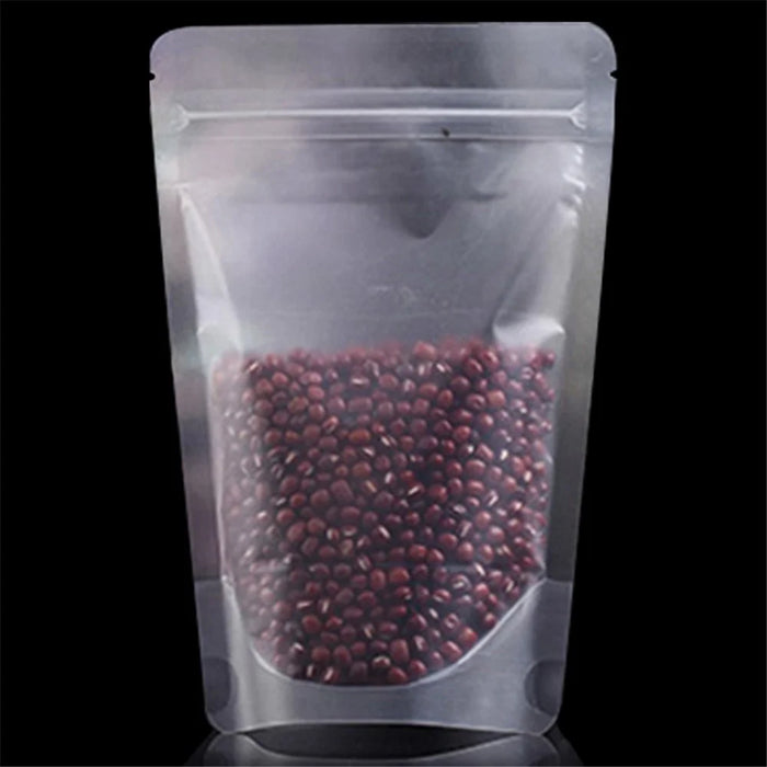 MX-008 100Pcs 26x38cm+5cm Resealable Stand Up Storage Bags Matte 20C Ziplock Food Bag - 2
