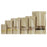 MX-001 100Pcs 23x33cm+5cm 28C Kraft Paper Stand-Up Pouch Ziplock Food Storage Bags with Clear Window - 6