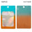 MX-109 100Pcs 10.5x15cm Reusable Seal Pouches Clear Matte Window Sealable Packaging Bag 14C - Blue+Orange - 1