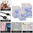 MX-109 100Pcs 10.5x15cm Reusable Seal Pouches Clear Matte Window Sealable Packaging Bag 14C - Blue+Orange - 4