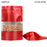 MX-104 100Pcs 12x20cm+4cm 20C Self-Sealing Food Bags Stand-Up Color Storage Bag with Clear Window - Red - 1