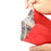 MX-104 100Pcs 12x20cm+4cm 20C Self-Sealing Food Bags Stand-Up Color Storage Bag with Clear Window - Red - 7