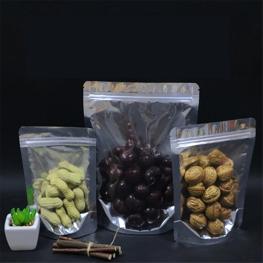 MX-067 100Pcs 15x22+5cm 20C Single Side Transparent Pouches Snack Sealing Bags (No FDA, BPA-Free) - 5