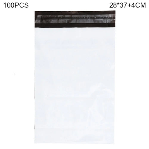 MX-060 100Pcs 28x37+4cm Shipping Bags 11C Mailing Package Bags with Self Sealing Adhesive Strip - White - 1