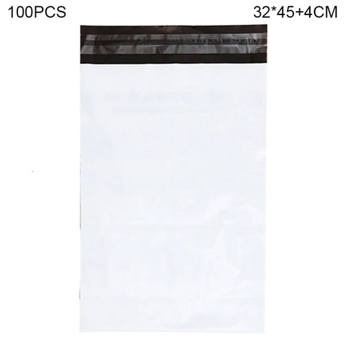 MX-060 100Pcs 32x45cm+4cm Mailing Postal Bags 11C Self-Seal Closure PE+PO Mailers Envelopes - White - 1