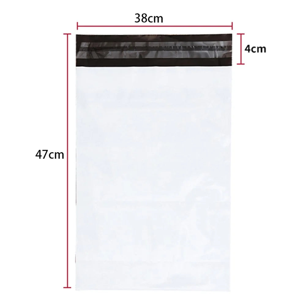 MX-060 100Pcs 38x47+4cm 11C Shipping Bags with Self Sealing Adhesive Strip Mailing Envelopes - White - 6