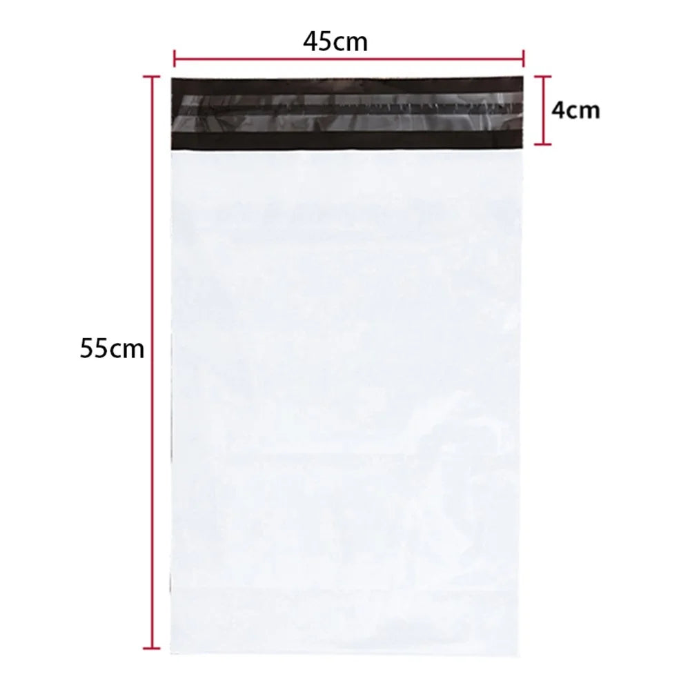 MX-060 100Pcs 45x55+4cm Shipping Bags Self Sealing Adhesive Strip Design 11C Mailing Package Bags - White - 6