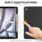 DUX DUCIS Domo Series for iPad Air 13 (2026) / (2025) / (2024) Case Tri-Fold Stand Leather Smart Tablet Cover with Pencil Holder - Black - 4
