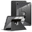 For Samsung Galaxy Tab A11+ / A9+ Case PU Leather+Acrylic+TPU Tablet Stand Cover - Black - 1