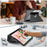 For Samsung Galaxy Tab A11+ / A9+ Case PU Leather+Acrylic+TPU Tablet Stand Cover - Black - 4