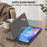 For Samsung Galaxy Tab A11+ / A9+ Case PU Leather+Acrylic+TPU Tablet Stand Cover - Black - 5