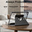 For Samsung Galaxy Tab A11+ / A9+ Case PU Leather+Acrylic+TPU Tablet Stand Cover - Black - 6