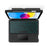 For iPad (2025) / 10.9 (2022) Leather Case + Bluetooth-Compatible Keyboard with Backlight Trackpad - Black - 2