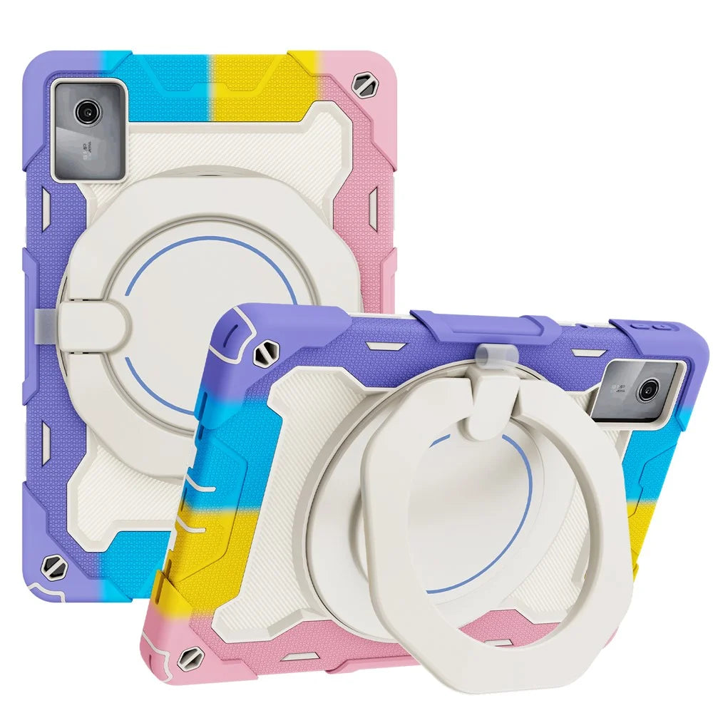 For Lenovo Tab M11 / Tab K11   Tablet Case PC+Silicone Cover with Kickstand - Colorful Pink - 2