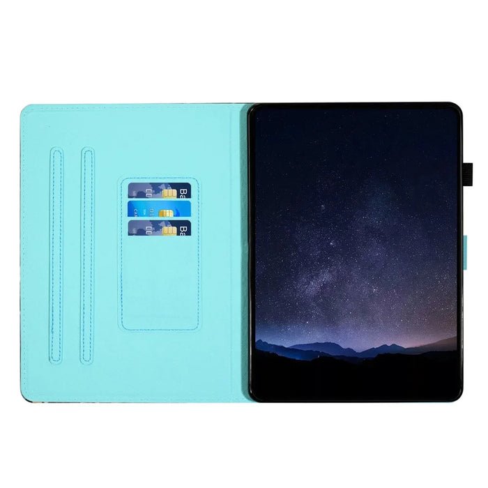 For Ipad 10.2 (2021) / (2019) / (2020 / Pro 10.5-Inch (2017) / Air 10.5 Inch (2019) Tablet Case PU Leather Stand Cover - Coconut Tree - 2