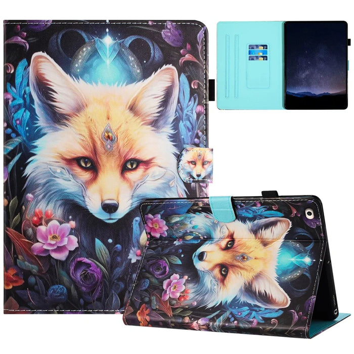For Ipad Mini / Mini 2 / Mini 3 / Mini 4 / Mini (2019) 7.9 Inch   Tablet Case with Card Slot, Stand - Fox - 1