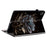 For Realme Pad 2 Case PU Leather Folio Pattern Tablet Cover with Card Slot / Pen Loop Holder - Black Rose - 3
