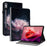 For Lenovo Tab P12 Case Pattern Printing Card Slots Tablet Shell with Foldable Stand - Purple Peony - 1