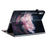 For Lenovo Tab P12 Case Pattern Printing Card Slots Tablet Shell with Foldable Stand - Purple Peony - 3