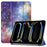 For iPad Pro 13 (2025) / 13 (2024) Case Trifold Stand Pattern Leather Tablet Cover Smart Wake Sleep - Galaxy - 1