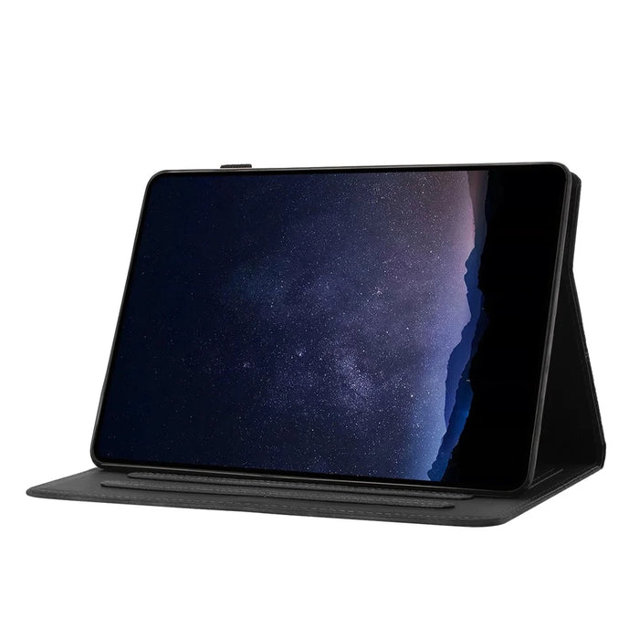 For Lenovo Tab M10 (Gen 3) Case Card Holder Building Blocks Imprinted Tablet Stand Cover - Black - 4