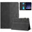 For Samsung Galaxy Tab A11 / A9 Tablet Case Imprinted PU Leather Drop-Proof Folding Stand Cover - Black - 1
